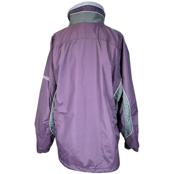 Columbia Sportswear Women’s XL Purple Nylon Jacket | Full Zip & Snap Winter Fall - Picture 2 of 13